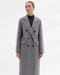 Prendas De Abrigo|Chaquetas|SIMORRA Abrigo largo cruzado Gris