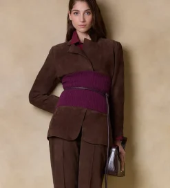 Prendas De Abrigo|Chaquetas|SIMORRA Americana de ante Marrón