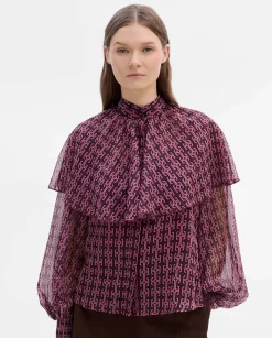 Camisas Y Blusas|SIMORRA Blusa capa estampada Rosa