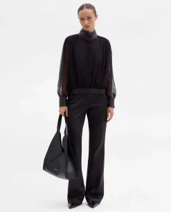 Camisas Y Blusas|SIMORRA Blusa combinada Negro