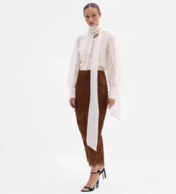 Fiesta|Camisas Y Blusas|SIMORRA Blusa lazada cuello Blanco