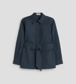Camisas Y Blusas|SIMORRA Camisa con cinturón Azul