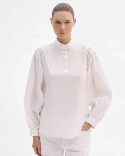 Camisas Y Blusas|SIMORRA Camisa manga abullonada Blanco