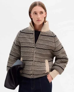 Prendas De Abrigo|Prendas De Punto|SIMORRA Chaqueta bomber jacquard Negro
