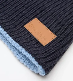 Bufandas Y Cuellos|SIMORRA Cuello tricot reversible Azul