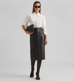 Fiesta|Pantalones Y Faldas|SIMORRA Falda napa midi Negro