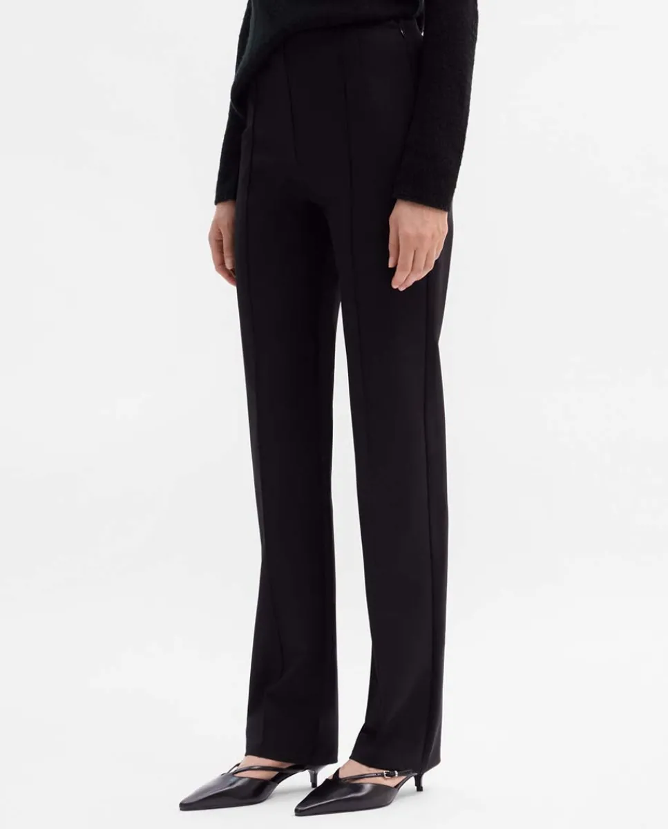 Pantalones Y Faldas|SIMORRA Pantalón tejido técnico Negro