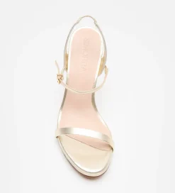 Zapatos|Fiesta|SIMORRA Sandalia de tacón ancho Oro