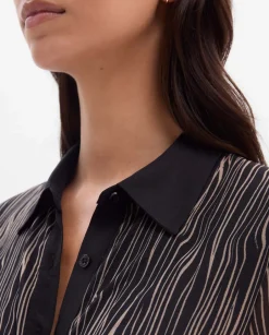 Camisetas Y Tops|SIMORRA Top tul estampado Negro