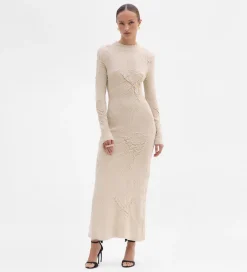 Fiesta|Prendas De Punto|SIMORRA Vestido largo textura Beige