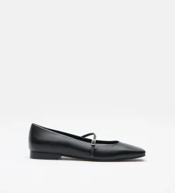 Zapatos|SIMORRA Zapato bailarina punta cuadrada Negro
