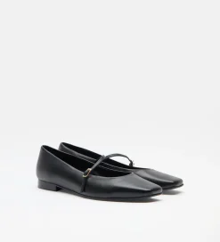 Zapatos|SIMORRA Zapato bailarina punta cuadrada Negro