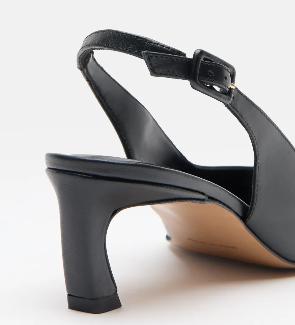 Zapatos|SIMORRA Zapato tacón destalonado Negro