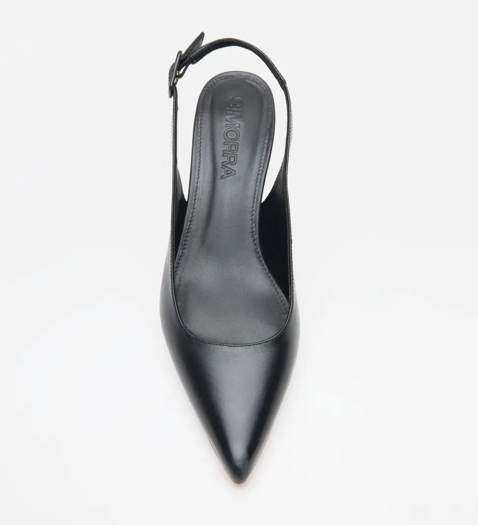 Zapatos|SIMORRA Zapato tacón destalonado Negro